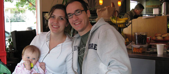 Enjoying 'Cafe Capriccio' in San Francisco - The best cafe.