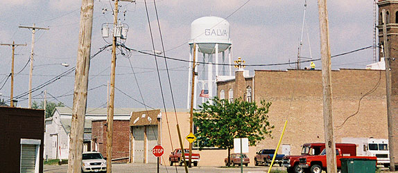 Galva, a one (well, now two) watertower town