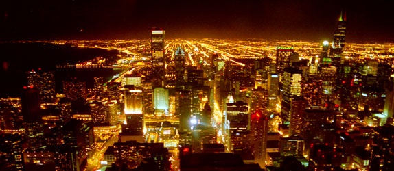 Chicago, from the fabulous John Hancock building