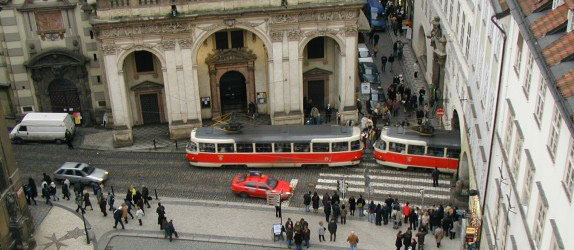 Vantage point from the Charles Bridge, Prague