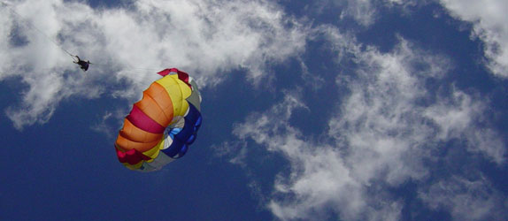 Parasailing in the Canary Islands