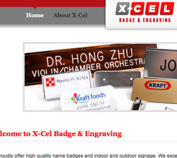 X-Cel Badge and Engraving