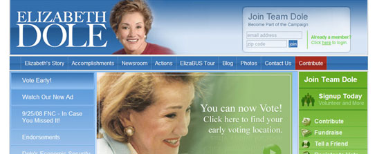 Elizabeth Dole for Senate image 1